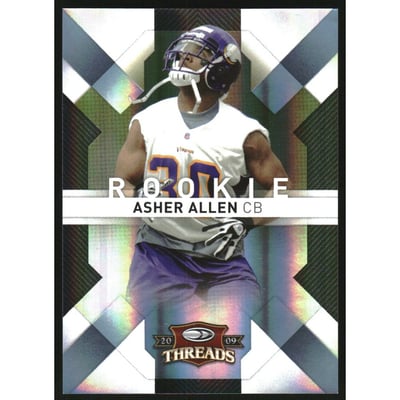 2009 Donruss Threads Platinum Holofoil #108 Asher Allen