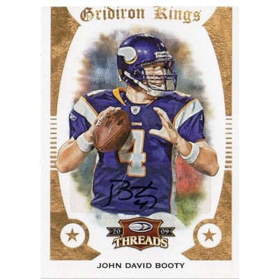 2009 Donruss Threads Pro Gridiron Kings Autographs #28 John David Booty/250