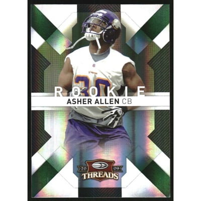 2009 Donruss Threads Retail Green #108 Asher Allen