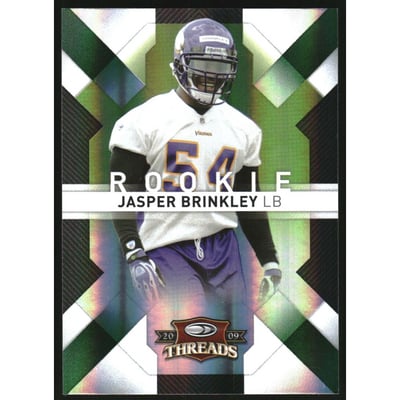 2009 Donruss Threads Retail Green #152 Jasper Brinkley