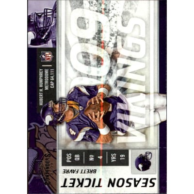 2009 Playoff Contenders #57 Brett Favre
