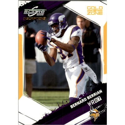 2009 Score Inscriptions Gold Zone #162 Bernard Berrian