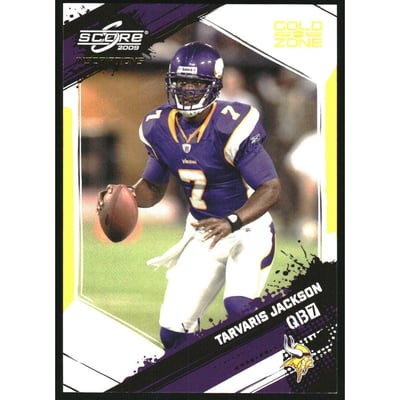 2009 Score Inscriptions Gold Zone #169 Tarvaris Jackson