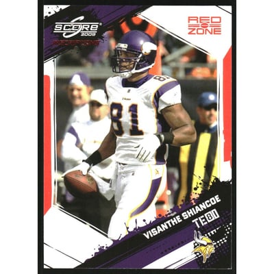 2009 Score Inscriptions Red Zone #170 Visanthe Shiancoe