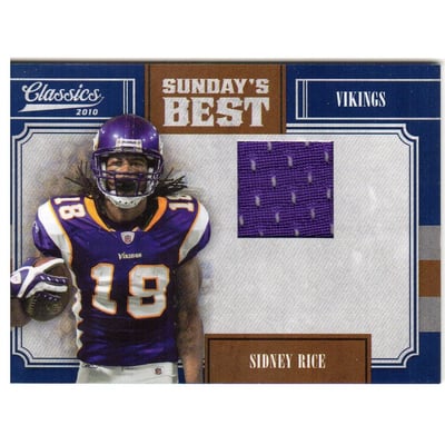 2010 Classics Sunday's Best Jerseys #10 Sidney Rice/299