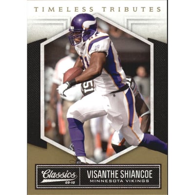 2010 Classics Timeless Tributes Gold #57 Visanthe Shiancoe