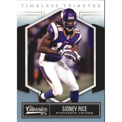 2010 Classics Timeless Tributes Platinum #56 Sidney Rice