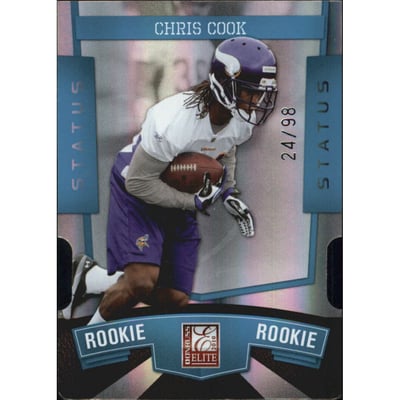 2010 Donruss Elite Status #196 Chris Cook/98
