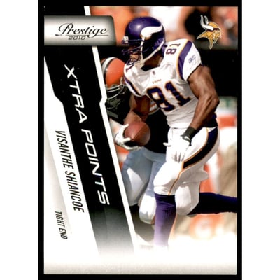 2010 Prestige Xtra Points Black #113 Visanthe Shiancoe