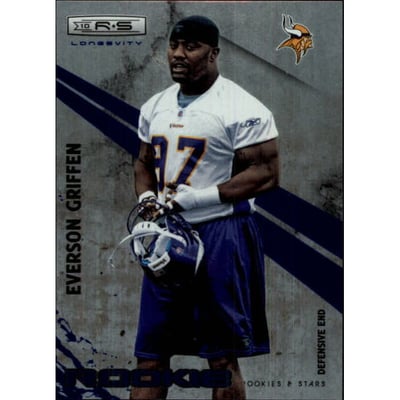 2010 Rookies and Stars Longevity Sapphire #195 Everson Griffen