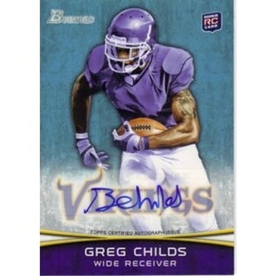 2012 Bowman Rookie Autographs #136 Greg Childs