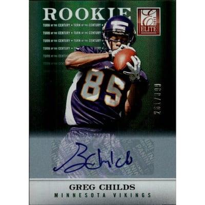 2012 Elite Turn of the Century Autographs #170 Greg Childs/399