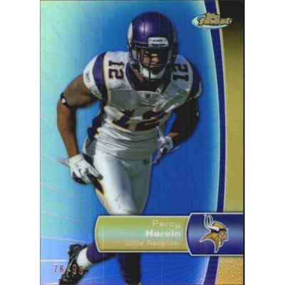 2012 Finest Blue Refractors #28 Percy Harvin