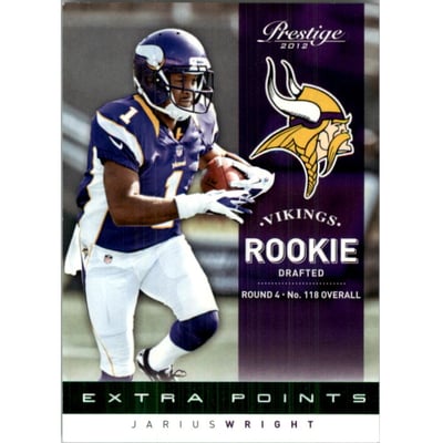 2012 Prestige Extra Points Green #288 Jarius Wright