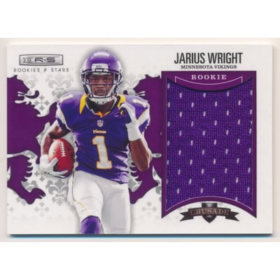 2012 Rookies and Stars Rookie Crusade Materials Purple #35 Jarius Wright