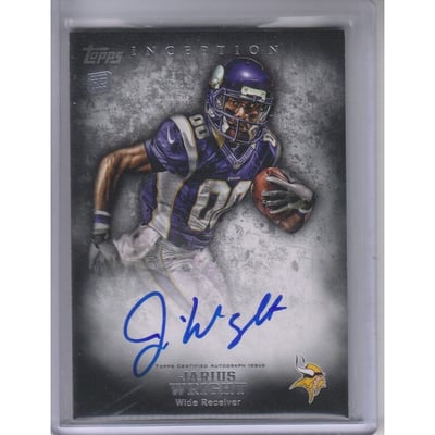 2012 Topps Inception #122 Jarius Wright AU RC
