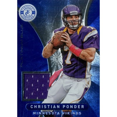 2012 Totally Certified Blue Materials #76 Christian Ponder/99