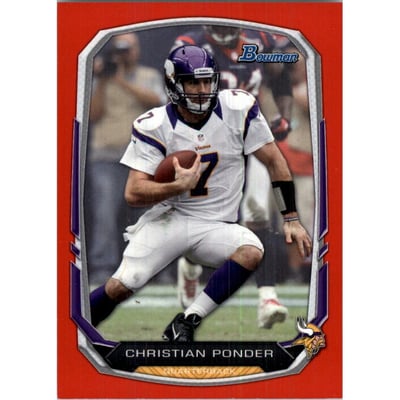 2013 Bowman Red #66 Christian Ponder