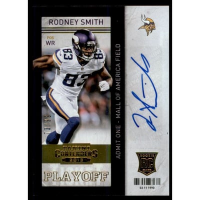 2013 Panini Contenders Playoff Ticket #177A Rodney Smith AU