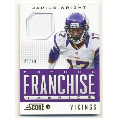 2013 Score Future Franchise Fabrics Prime #FRJW Jarius Wright/99