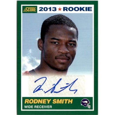 2013 Score Rookie Signatures #419 Rodney Smith