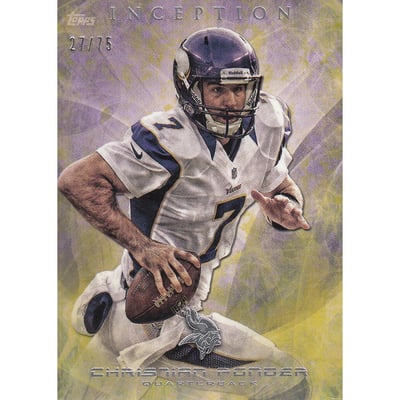 2013 Topps Inception Yellow #26 Christian Ponder