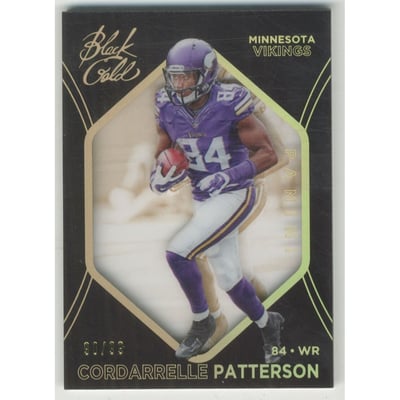 2014 Panini Black Gold Gold #48 Cordarrelle Patterson