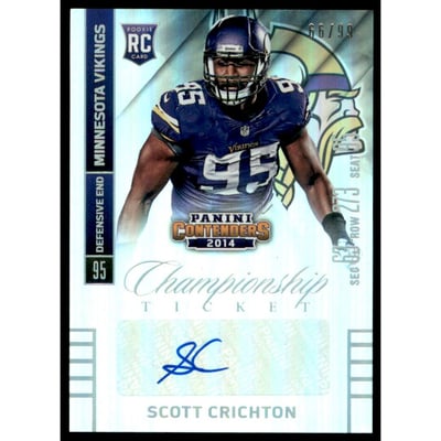2014 Panini Contenders Championship Ticket #172A Scott Crichton AU