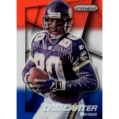 2014 Panini Prizm Prizms Red White and Blue #97 Cris Carter
