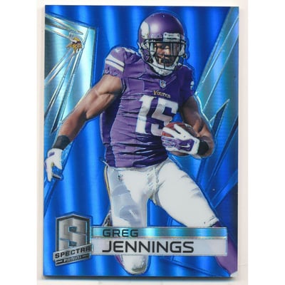 2014 Panini Spectra Prizms Blue #59 Greg Jennings