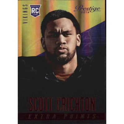 2014 Prestige Extra Points Red Autographs #281 Scott Crichton