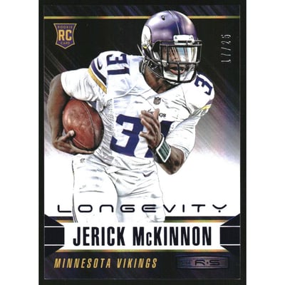 2014 Rookies and Stars Longevity Sapphire #151 Jerick McKinnon