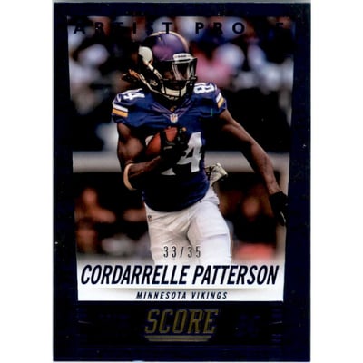 2014 Score Artist's Proof #122 Cordarrelle Patterson