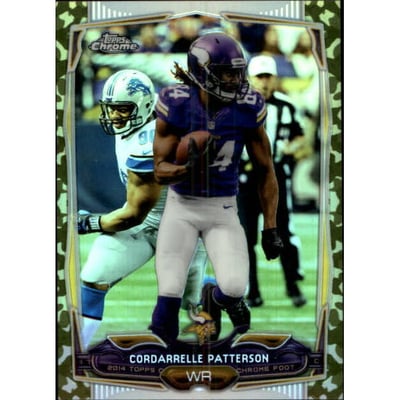 2014 Topps Chrome Mini Camo Refractors #84 Cordarrelle Patterson