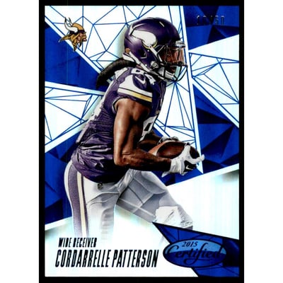 2015 Certified Mirror Blue #16 Cordarrelle Patterson