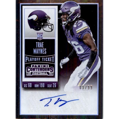 2015 Panini Contenders Playoff Ticket #105 Trae Waynes AU/99