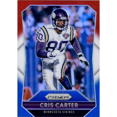 2015 Panini Prizm Prizms Red White and Blue #129 Cris Carter