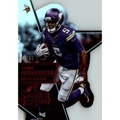 2015 Rookies and Stars Longevity Die Cut Stars Red #9 Teddy Bridgewater