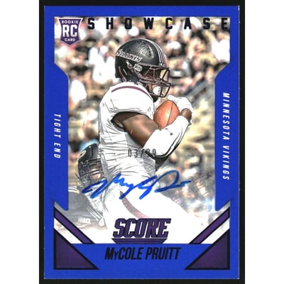 2015 Score Rookie Autographs Showcase #427 MyCole Pruitt/99