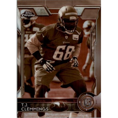 2015 Topps Chrome Sepia Refractors #163 T.J. Clemmings