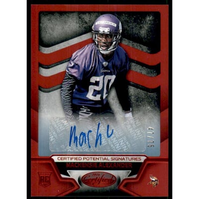 2016 Certified Potential Autographs Mirror Red #CPSMA Mackensie Alexander