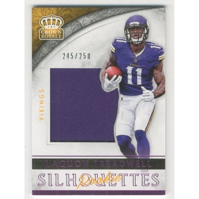 2016 Crown Royale Jumbo Rookie Silhouette Jerseys Pink #38 Laquon Treadwell