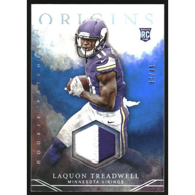 2016 Panini Origins Rookie Patches Blue #8 Laquon Treadwell