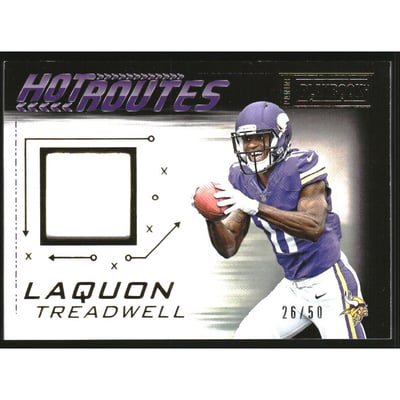 2016 Panini Playbook Hot Routes Jerseys Prime #7 Laquon Treadwell/50