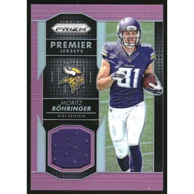 2016 Panini Prizm Prizm Premier Jerseys Pink #40 Moritz Bohringer