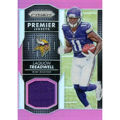 2016 Panini Prizm Prizm Premier Jerseys Pink #8 Laquon Treadwell
