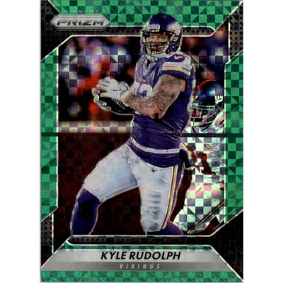 2016 Panini Prizm Prizms Green Power #189 Kyle Rudolph