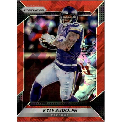 2016 Panini Prizm Prizms Red Crystals #189 Kyle Rudolph