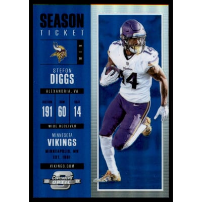 2017 Panini Contenders Optic Blue #32 Stefon Diggs
