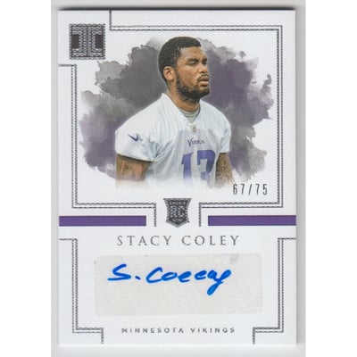 2017 Panini Impeccable #161 Stacy Coley AU RC